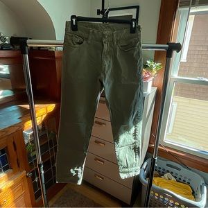 American Eagle - Jeans Slim Fit; Green, 26/28